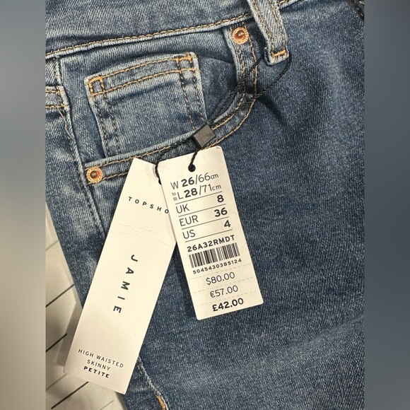 TopShop ripped skinny jeans NEW - Picture 4 of 4